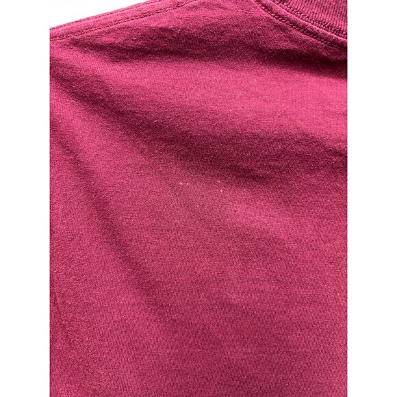 Neff Burgundy Graphic T-Shirt S 100% Cotton Short Sleeve Crewneck - Picture 5 of 6